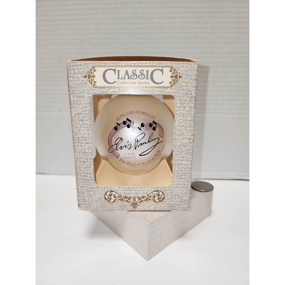 Elvis Presley Classic Collectors Edition glass ornament‎ Christmas Tree